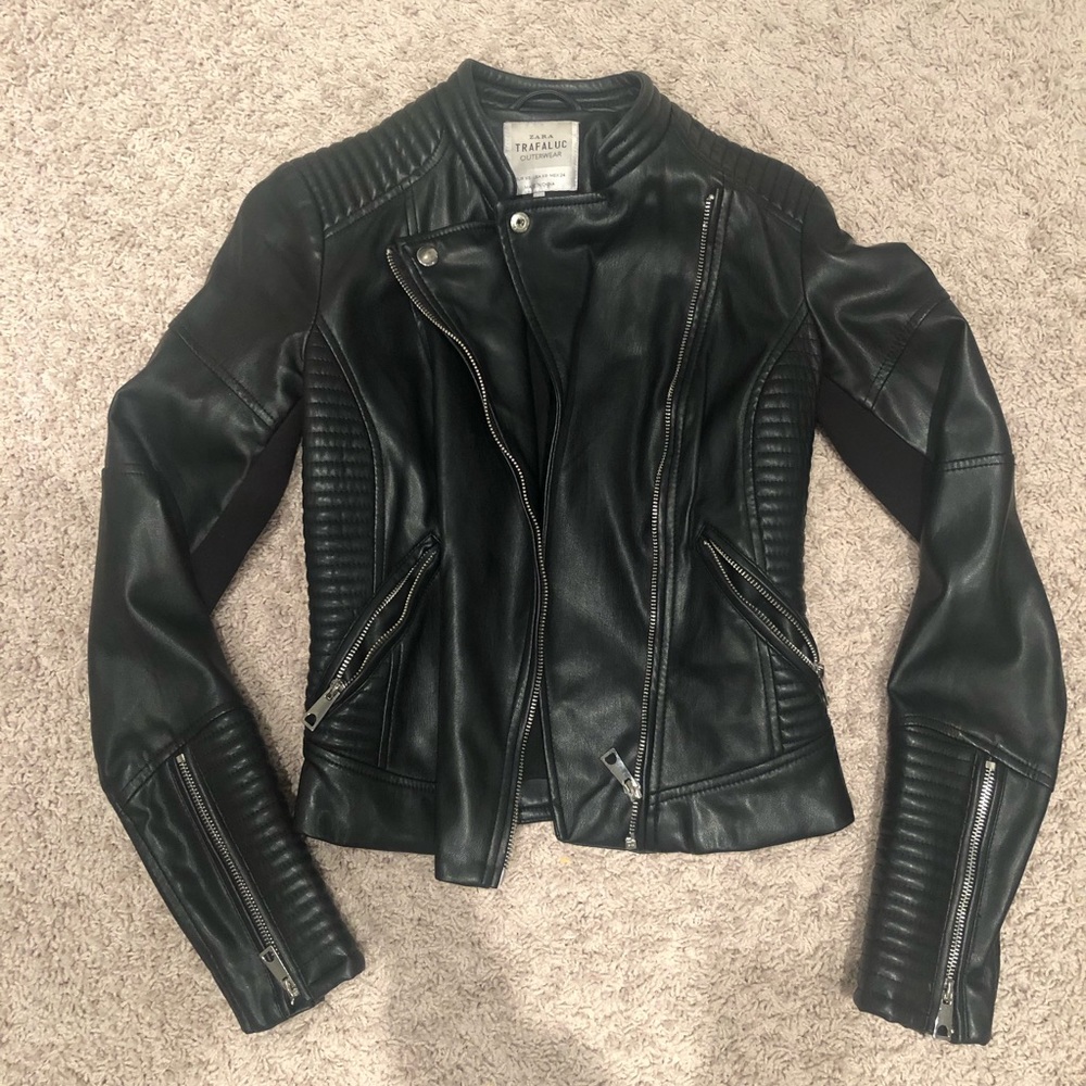 Moto leather jacket